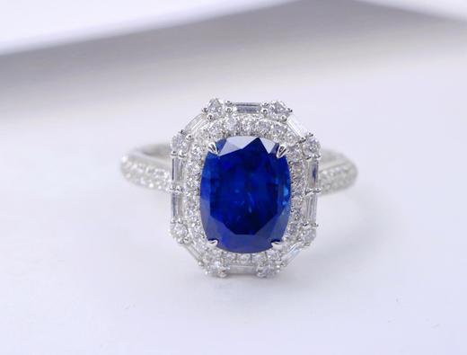 3.5ct刻面蓝宝石戒指 商品图1