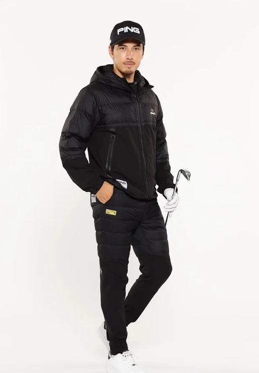 PING 金标系列 高尔夫男士 全向弹力防撕裂 双拉链保暖连帽衫外套 商品图1