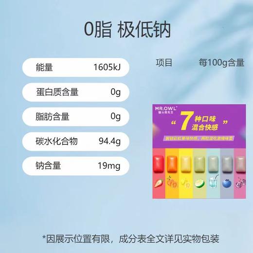 韩国猫头鹰先生彩虹无糖口香糖(7种口味) 商品图11