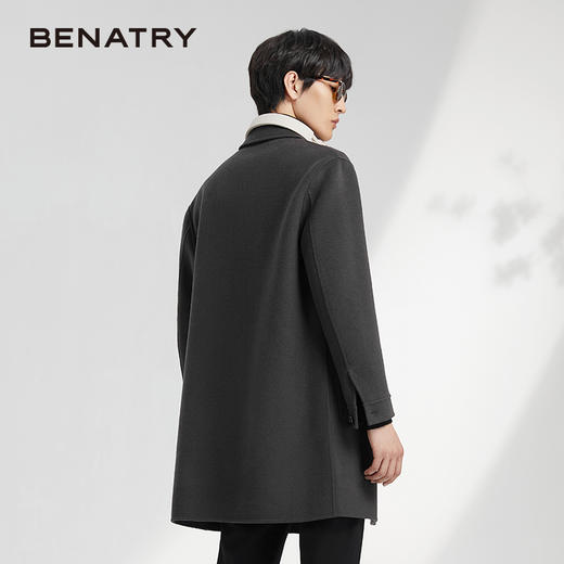 贝纳川时尚通勤中长款男士大衣ECK428006 商品图4