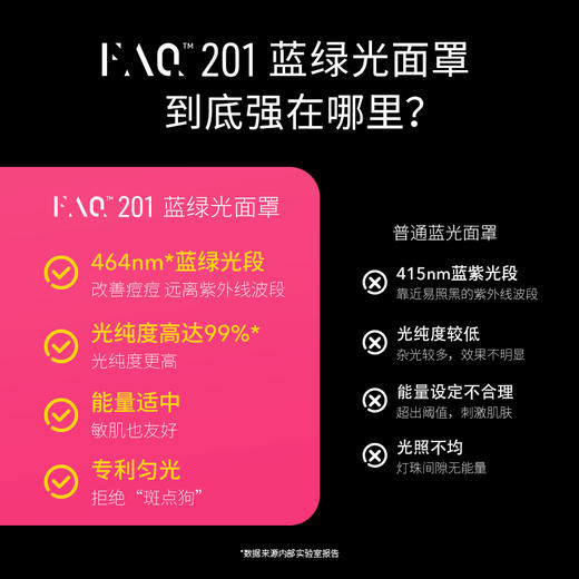 FAQ  芙颜珂御颜鎏光美肤面罩 201蓝绿光面罩/202彩虹光面罩光子嫩肤美容嫩肤 商品图3