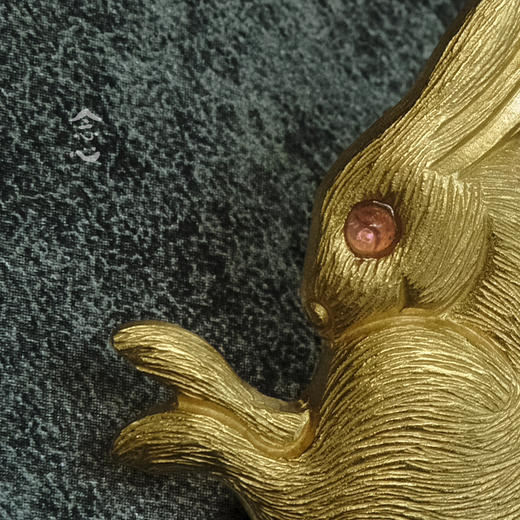 银鎏金兔子胸针（金色） 商品图3