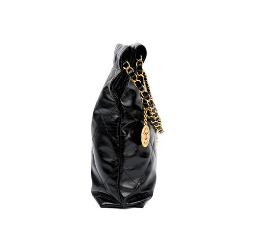 顶级免税版 VIP专柜体验 收到即官网同样  CHANEL 22 bag手袋 黑金小号 满满的复古情怀，松松垮垮的慵懒感 很爱很爱!! 商品图3