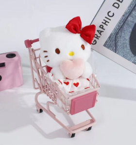 4寸丘比特桃心KT挂件