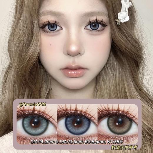 BOLLYCON半年抛·哥谭青灰&琉璃鲸蓝&橙花奶棕·14.2mm(着色参考13.5mm) 0-800度(无525/575) 韩产进口·(建议佩戴3-4个月左右更换) 商品图0