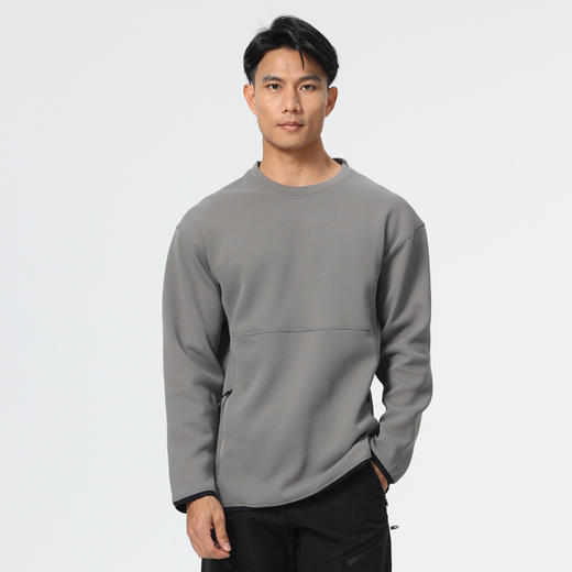 跃牌【PF系列】男女秋冬长袖圆领T恤休闲百搭外穿修身纯色男士上衣卫衣51107 商品图1