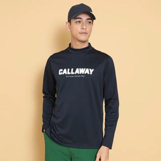 Callaway卡拉威24秋冬高尔夫男士弹力光滑半高领内搭简约舒适长袖 商品图0