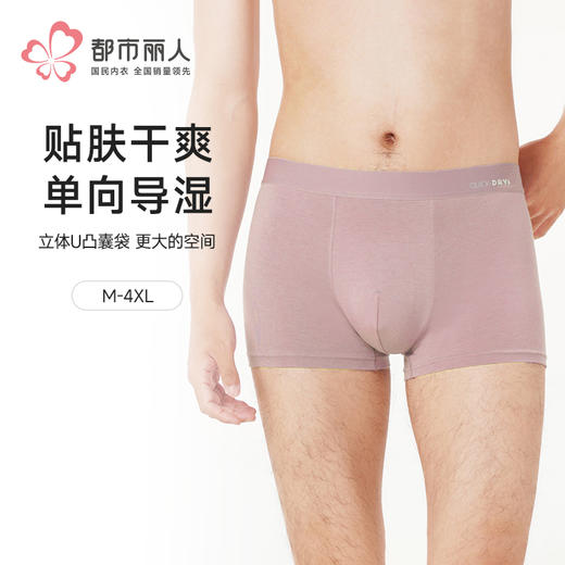 都市丽人棉平角干爽棉简约基础平角裤FKHC26 商品图0