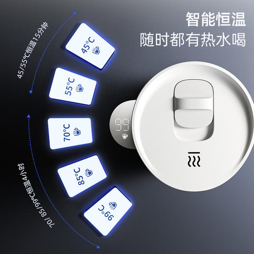 飞利浦便携车载烧水杯旅行宿舍办公室水壶加热保温杯电热杯AWP2773 商品图4