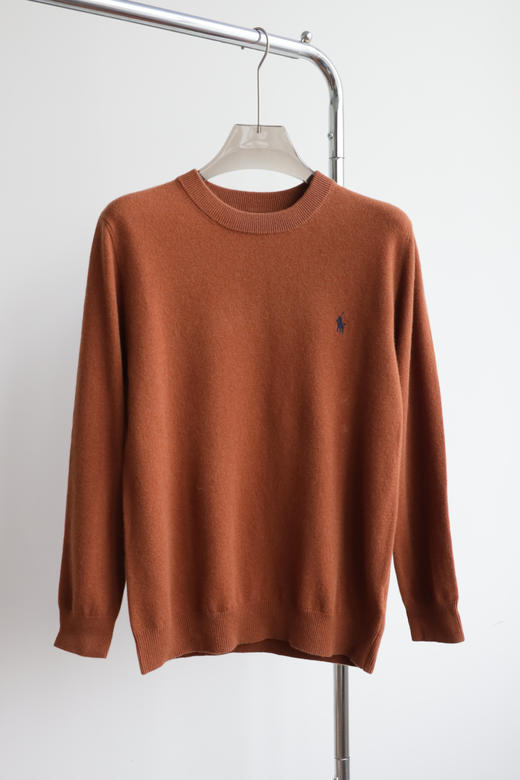 新配色到  R.L 小标圆领经典休闲羊毛羊绒衫 MY129 商品图6