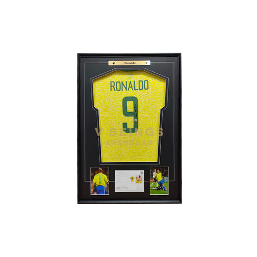 收藏系列 大罗 巴西队9号黄色 亲笔签名球衣 商品图0