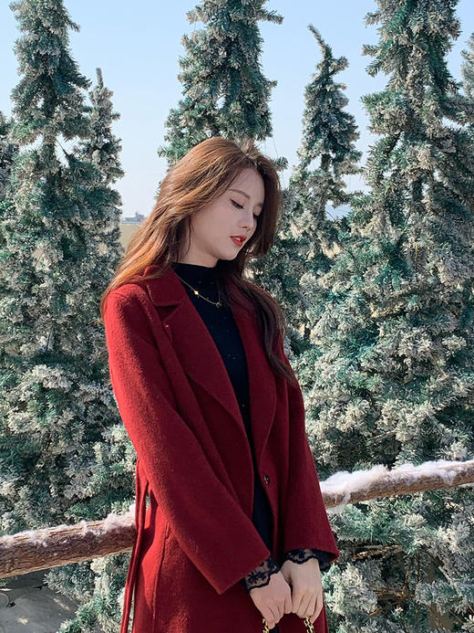 【百图lulu定制】【巴黎貂绒针织衫】法式  蕾丝喇叭袖口 闪光貂绒针织衫 商品图13