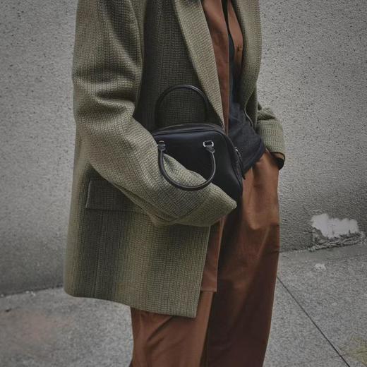 顺丰包邮41933洛诗琳经典翻驳领廓形羊毛编织外套587 商品图4