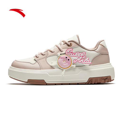 安踏萌系A道丨厚底增高女运动板鞋2025春季休闲百搭运动鞋122518033 商品图0