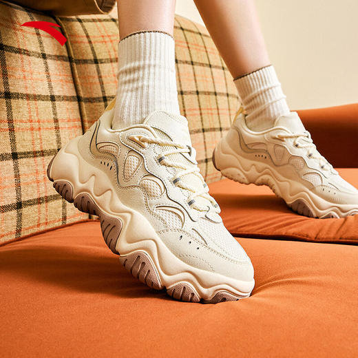 安踏流萤老爹鞋厚底缓震新款鞋子女复古男女款运动鞋休闲鞋122518853 商品图1