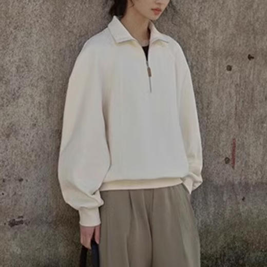 裁缝学苑AS403新款半拉链插肩袖套头翻领卫衣纸样女装长袖上衣样板 商品图2