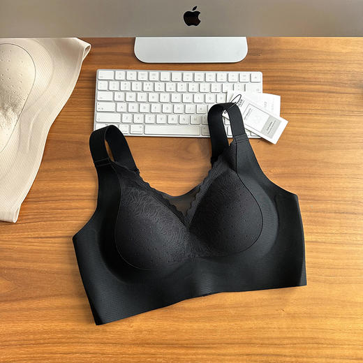 【大胸显小 稳稳承托】官网599！安莉fang同款大码文胸罩大胸显小显瘦提拉防下垂收副乳女莫代尔全罩杯薄杯内衣 商品图7