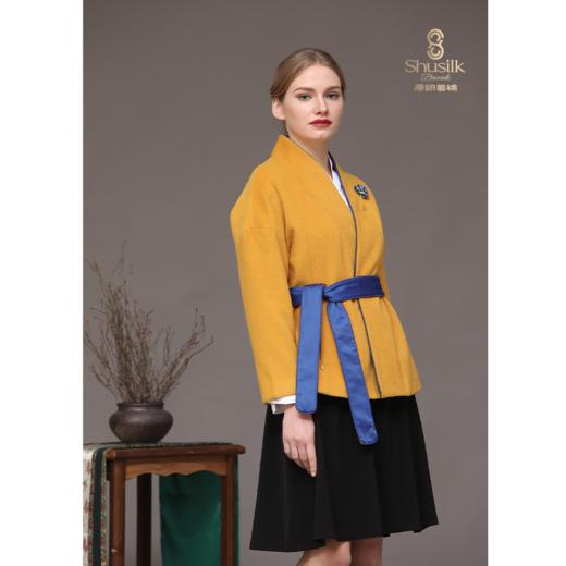 F17644 中式羊毛大衣短款 商品图0