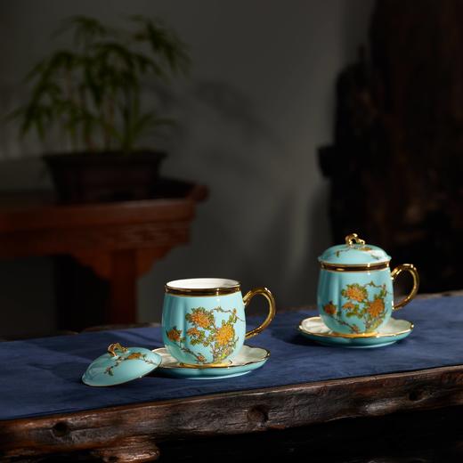 国瓷永丰源西湖蓝四件套盖杯280ML（单杯） YFY 商品图0