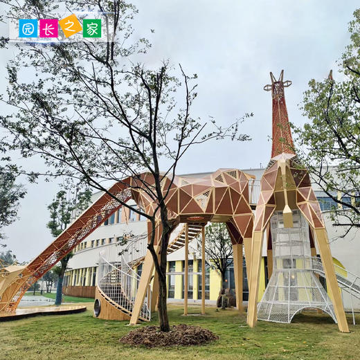 长颈鹿户外玩具攀爬钻筒玩具组 商品图3