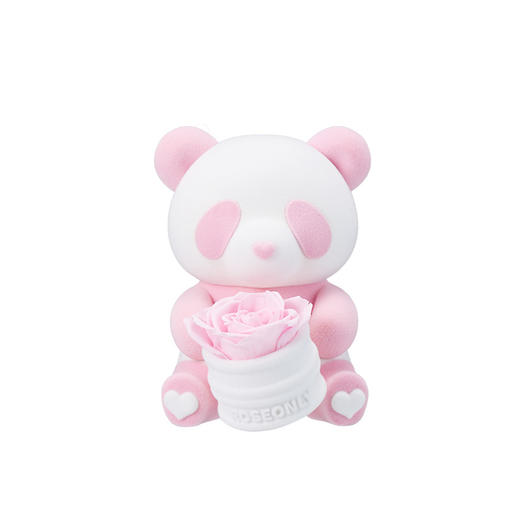 【告白神器】ROSEONLY诺誓 永生玫瑰 公仔系列 爱妮熊猫 粉色 红色 粉白色 送朋友 情人节礼物 商品图2