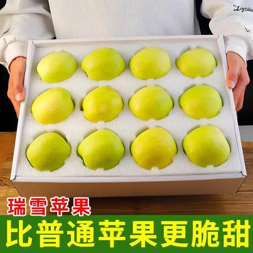 栒邑红 正宗陕西旬邑高原瑞雪苹果  新鲜水果青苹果礼盒装生鲜 含糖高 汁水丰盈 国货苹果 商品图1