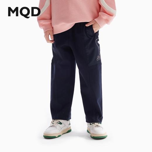 【MQD】童装女童山系工装休闲裤秋装新款宽松直筒花朵儿童运动裤 商品图0