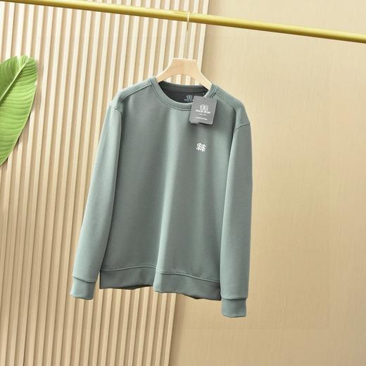 可隆小树家2025春秋季新款男女同款四色锦纶提花华夫格面料 加厚套头圆领卫衣！ 商品图4