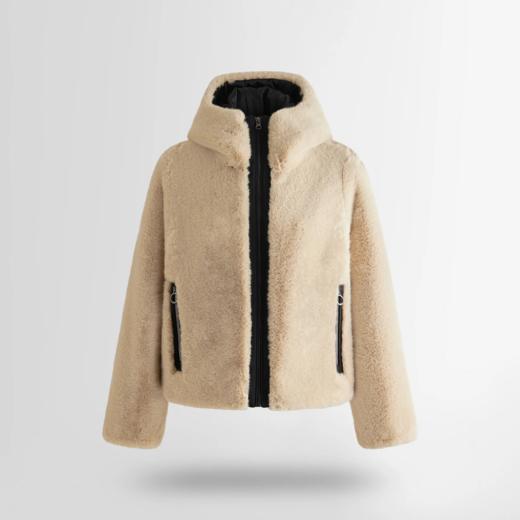 Fusalp - MONGIEA ALPINE - Latte/Noir - 女装 - 夹克 - 浅咖/黑色 商品图0