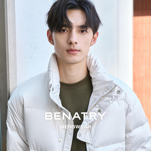 贝纳川休闲时尚特色门襟男士羽绒服ECP405010 商品图2