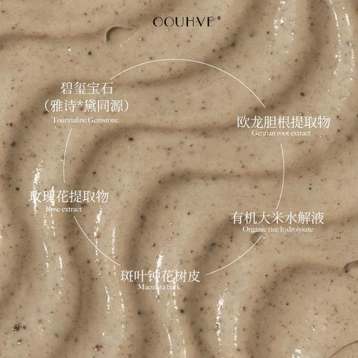 碧玺宝石排毐面膜美容膏温和清洁毛孔提亮嫩肤舒缓抗颜大米香50g 商品图1