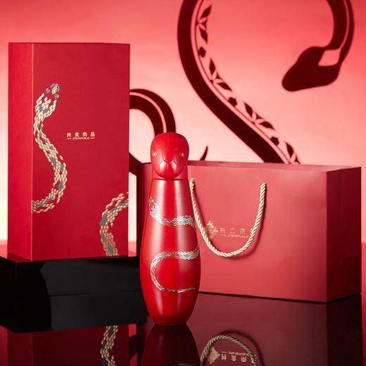 【经典】共禾京品 2025年新款原创蛇之尊限定保温杯  316不锈钢水杯创意元旦新年礼物 商品图6