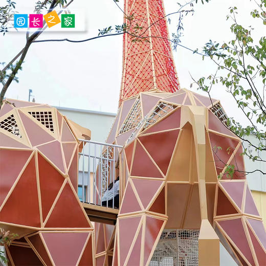 长颈鹿户外玩具攀爬钻筒玩具组 商品图2