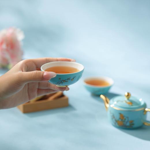 国瓷永丰源西湖蓝4头旅行茶具130ml   YFY 商品图0