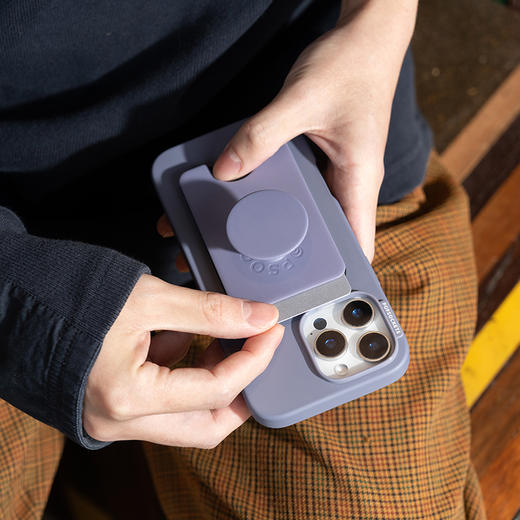 【经典纯色系列·向山野】珊瑚紫·MagSafe卡包 WALLET卡包 Wallet of Magsafe磁吸卡包系列 商品图1