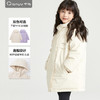 笛莎千与女童羽绒服2024冬季新款女童简约休闲工装风连帽中长羽绒服 商品缩略图3