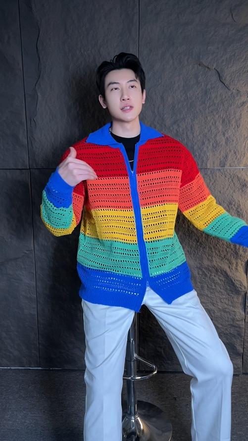 MY49镂空时尚百搭休闲复古宽松韩版格子秋冬针织轻奢青少年长袖 商品图0