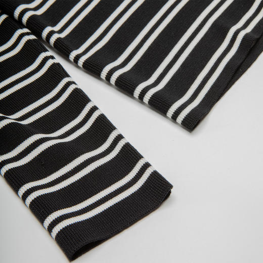 ROMI STUDIOROMI STUDIO黑白条纹针织短袖t恤M3518 商品图2