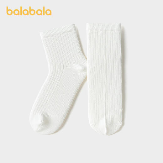 【商场同款】巴拉巴拉儿童袜子男童中筒袜女童学生袜不勒脚两双装 商品图2