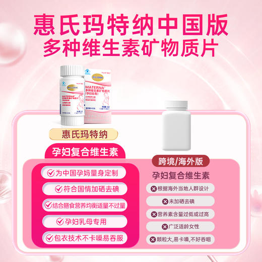 惠氏玛特纳(Materna)孕妇多种维生素矿物质片 商品图2