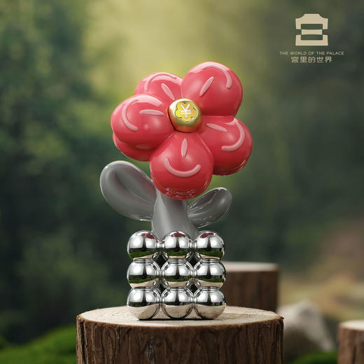 赚钱花足金招财摆件故宫文创桌摆摆台乔迁生日伴手礼新年春节礼物 商品图2