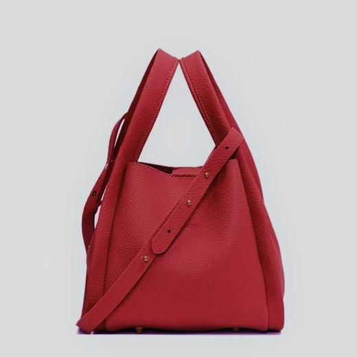 荔枝纹菜篮子水桶包 子母两件套 简约单肩包 手提菜篮子包 商品图10