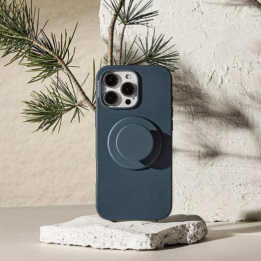 【经典纯色系列·向山野】松针蓝·MagSafe支架 MAGSAFE磁吸手机气囊支架 Round圆啪嗒系列 商品图3