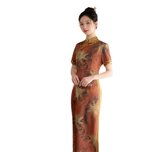 GX复古中国风宴会旗袍2025春夏新款改良中式宴会旗袍 商品图4