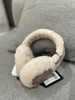 Yves Salomon - Earwarmers Curly Merinillo Lamb - Meringue - 配件 - 耳罩 - 蛋白色 商品缩略图0