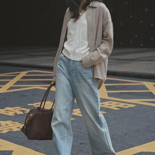 顺丰包邮41758洛诗琳柔软垂顺66支老钱风羊毛衬衫585 商品图4