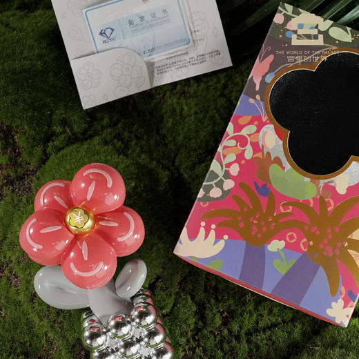 赚钱花足金招财摆件故宫文创桌摆摆台乔迁生日伴手礼新年春节礼物 商品图3