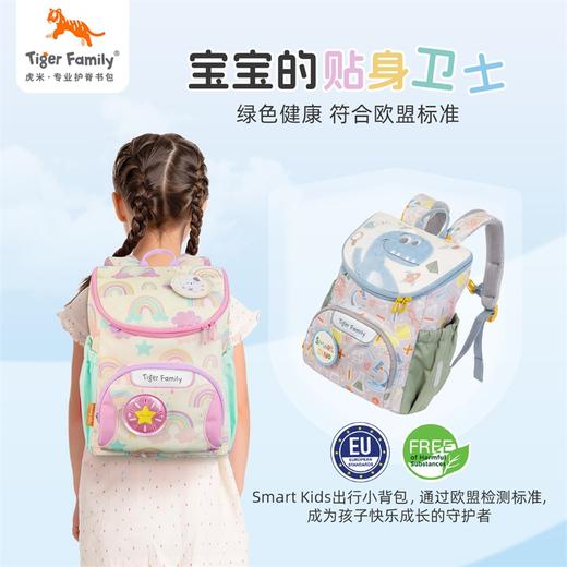 tigerfamily虎米 小成长儿童书包幼儿园小女孩男童3-6岁户外出游护脊轻便背包 商品图4