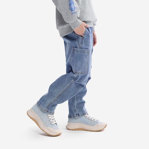 【秒3】【MQD】童装男童牛仔裤秋装新款户外风水洗休闲儿童宽松直筒裤子 商品图2