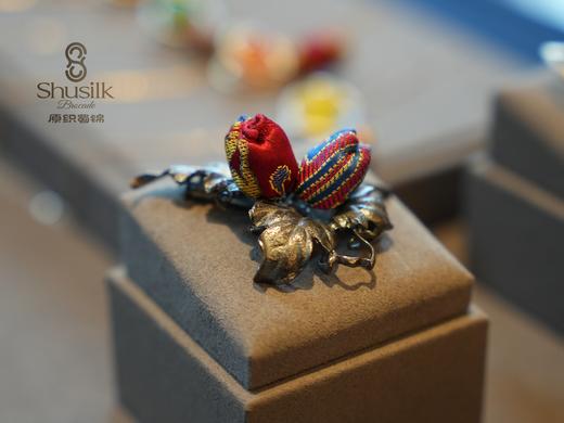 蜀锦花蕾胸针 商品图0